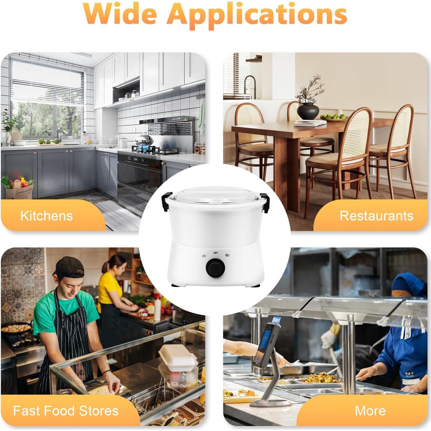 Pelador de Patatas Eléctrico Xianikoho 85W Automático Blanco 0.8kg