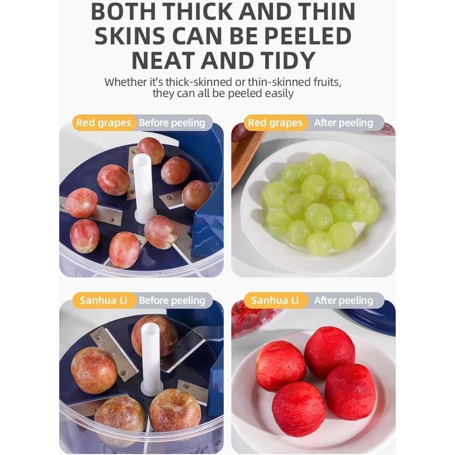 Máquina Eléctrica de Pelado de Frutas PandaXun Azul 2025