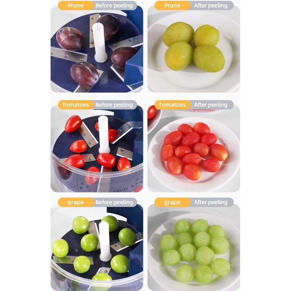Máquina Eléctrica de Pelado de Frutas PandaXun Azul 2025
