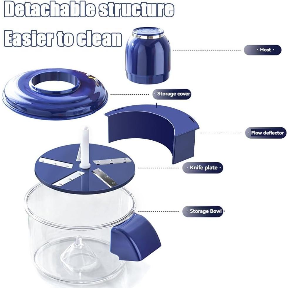 Pelador Automático Neoefogr Eléctrico 50W Azul para Frutas