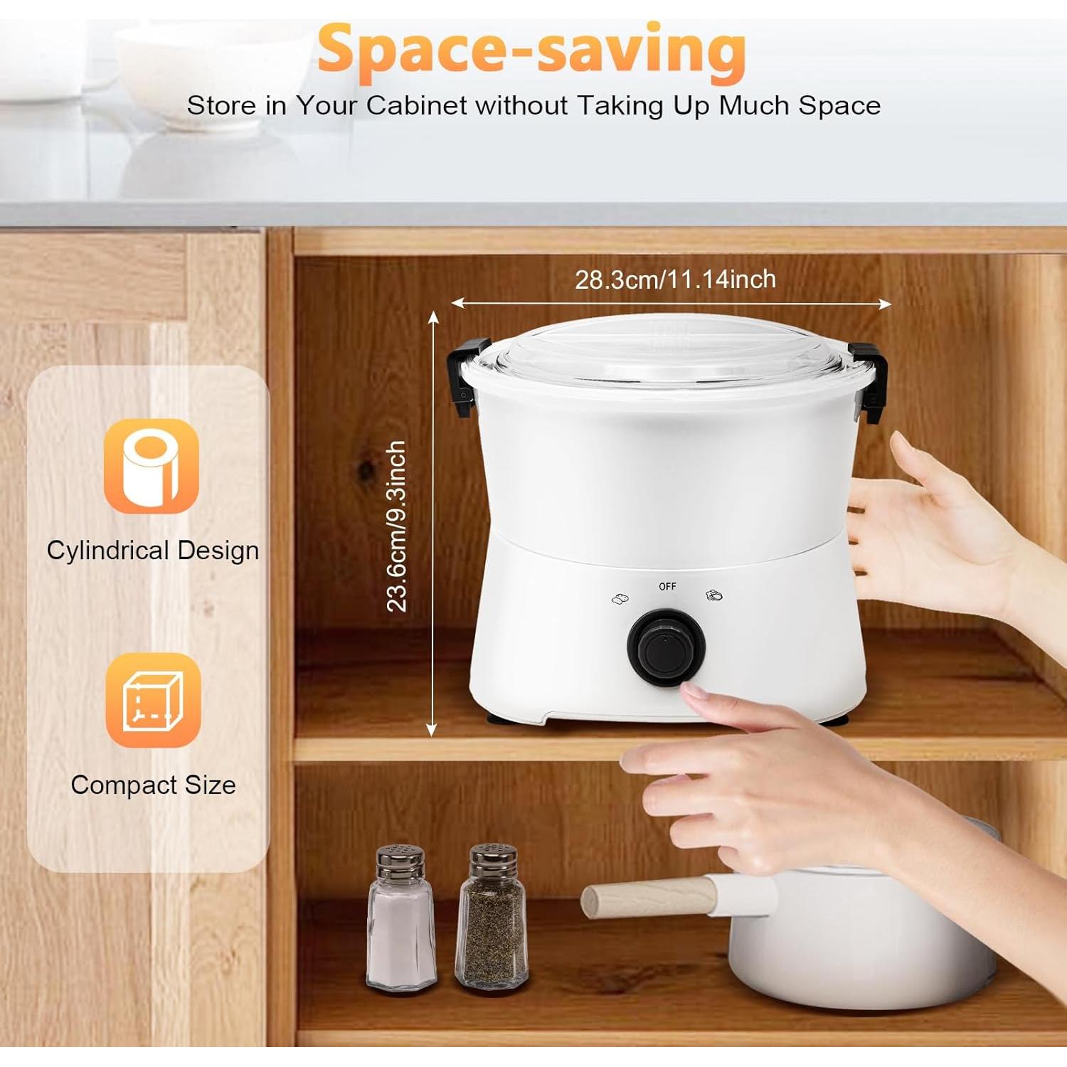 Pelador de Patatas Eléctrico Choayun 85W Automático Blanco