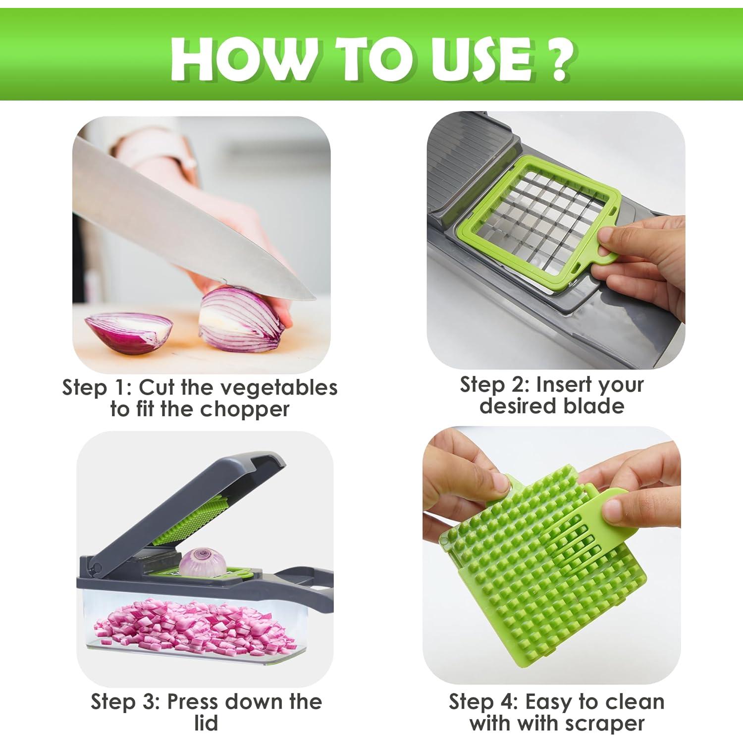 Cortador de Verduras Multifuncional ZESTYWARE VC-001 16 en 1