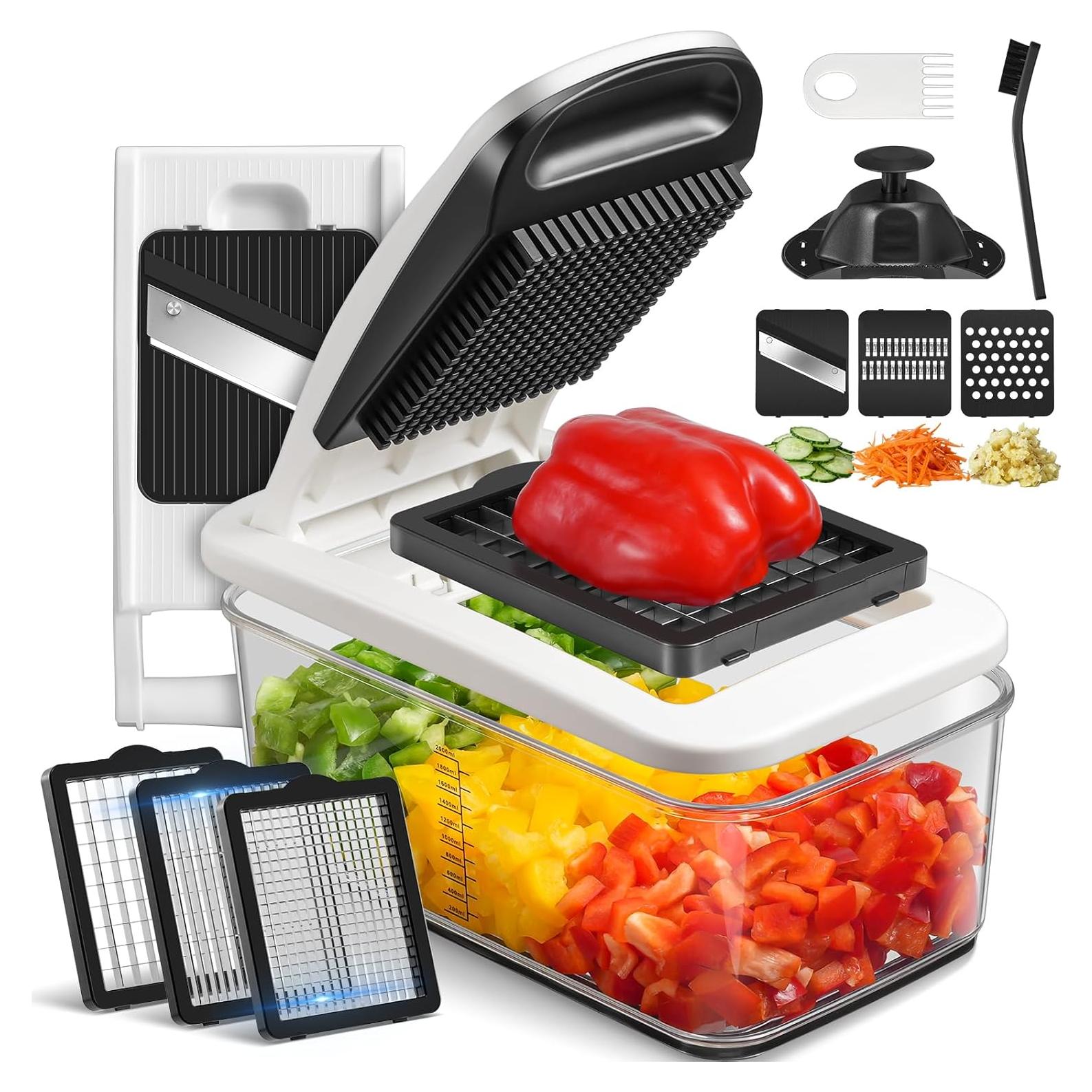 Cortador de Verduras Sopito 6 Cuchillas Acero Inoxidable 2L