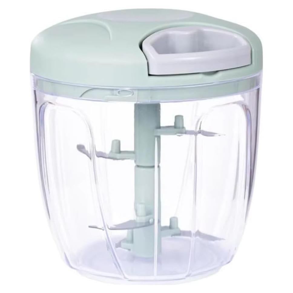 Picador de Verduras Manual Genérico 900ml Verde - Procesador de Alimentos