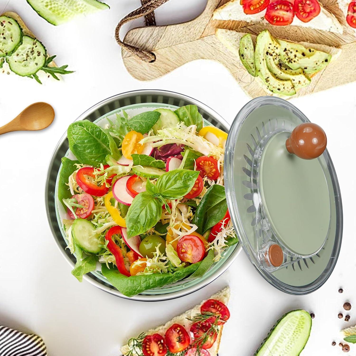 Escurridor de Ensalada SODPE Acero Inoxidable 4.5L 5 Cuchillas