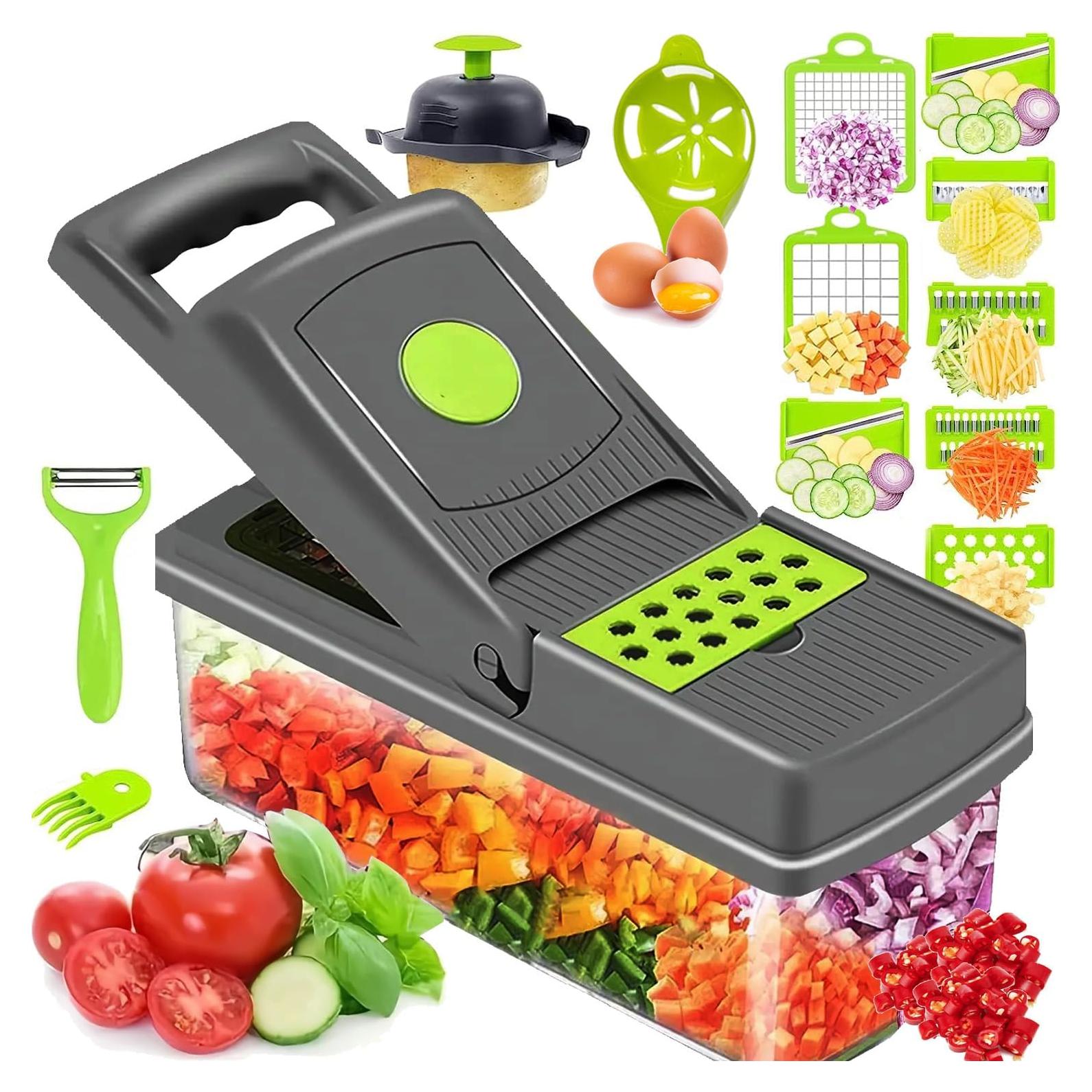 Picador de Verduras Multifuncional GXIQYL 16 en 1 Manual