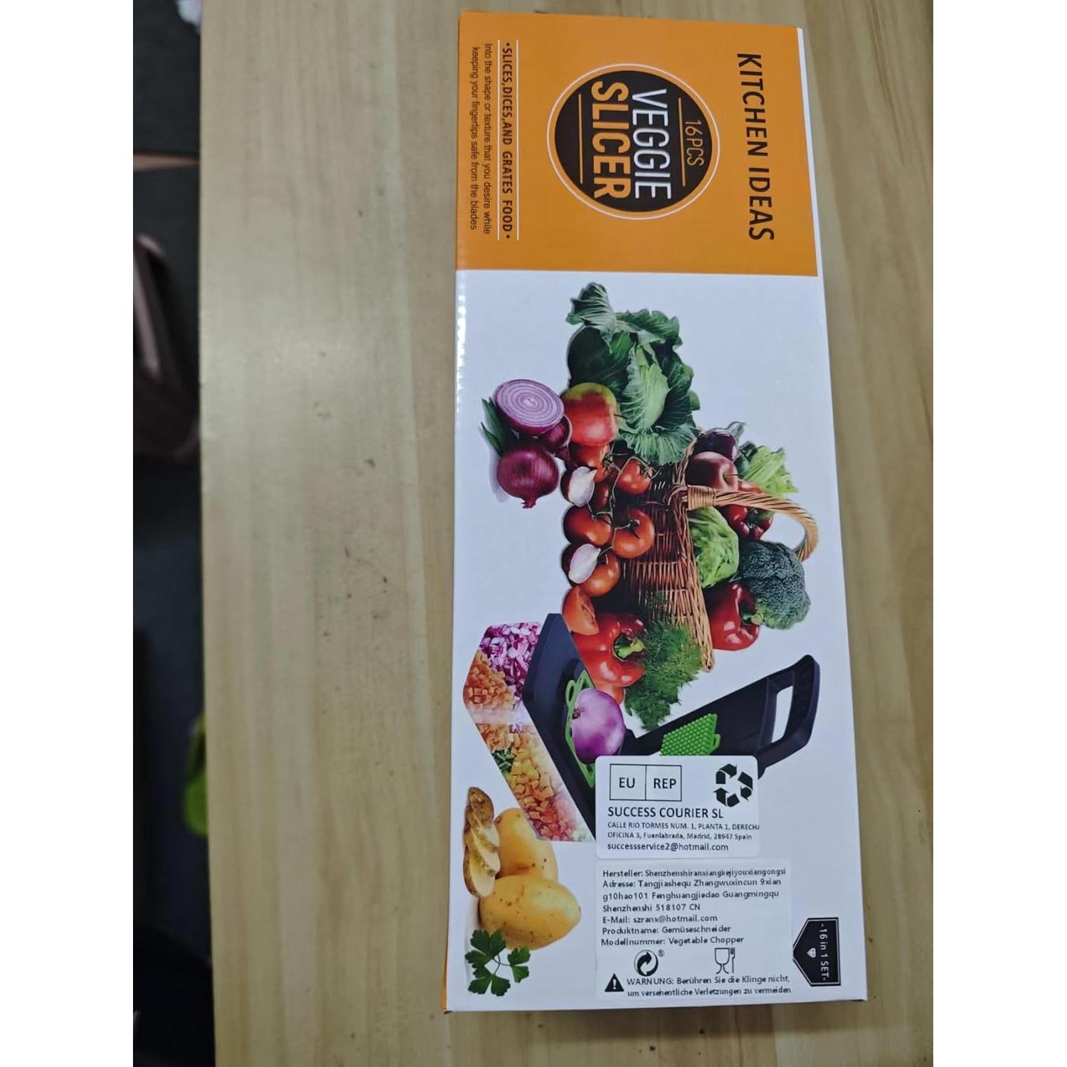 Picador de Verduras Multifuncional GXIQYL 16 en 1 Manual