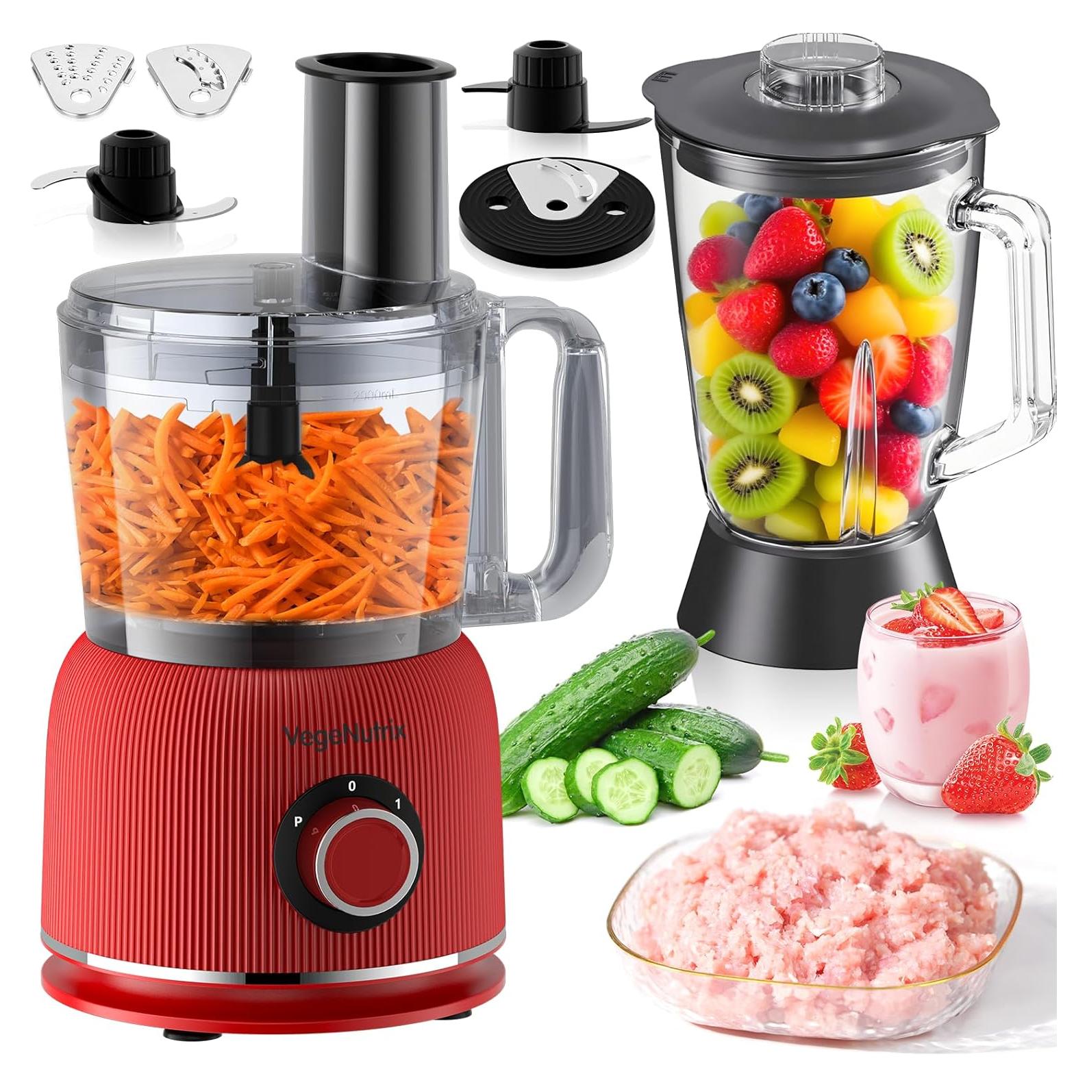 Procesador de Alimentos y Licuadora VegeNutrix E02-02R 600W