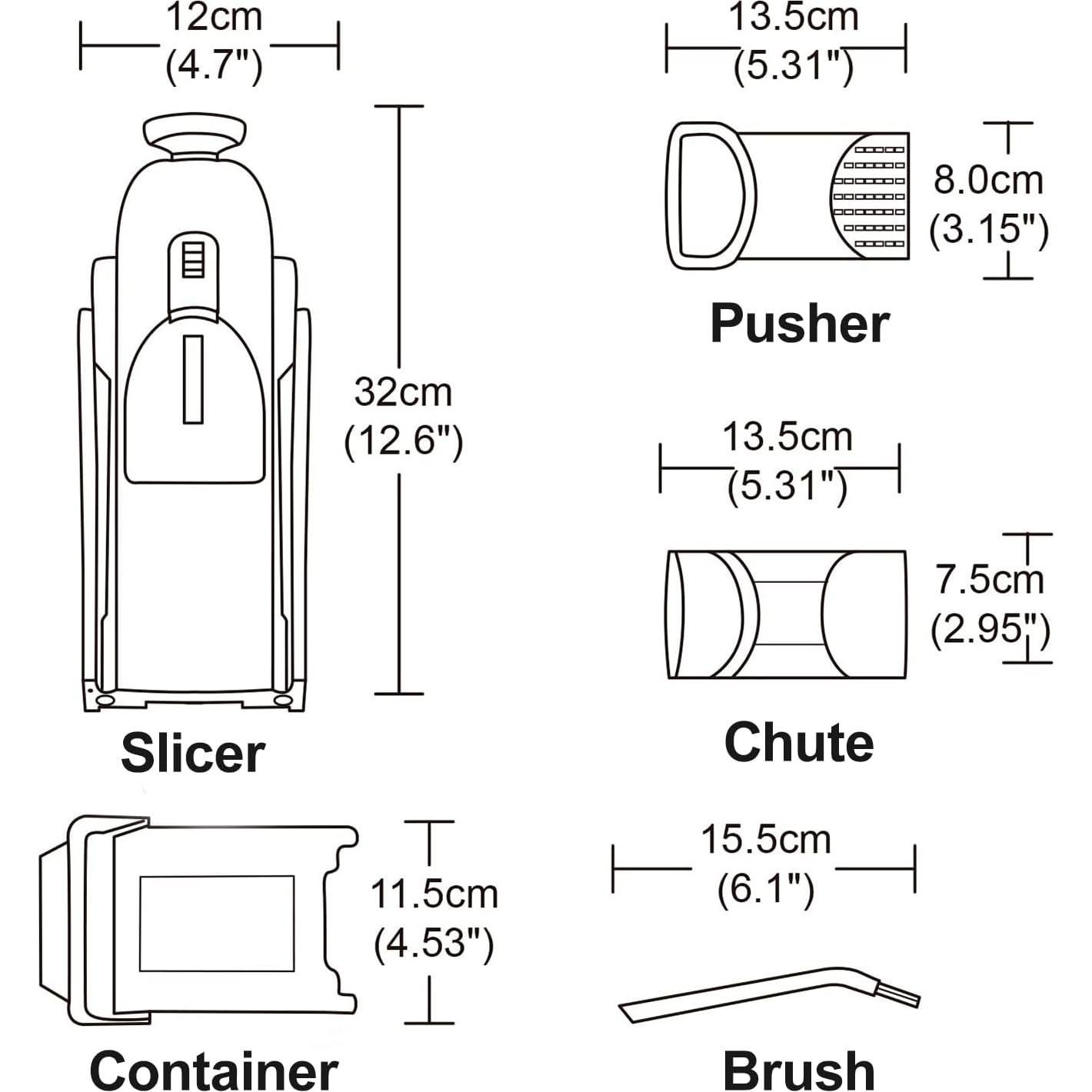 Rebanadora Mandolina Jonscook Ajustable 0-8mm Acero Inoxidable