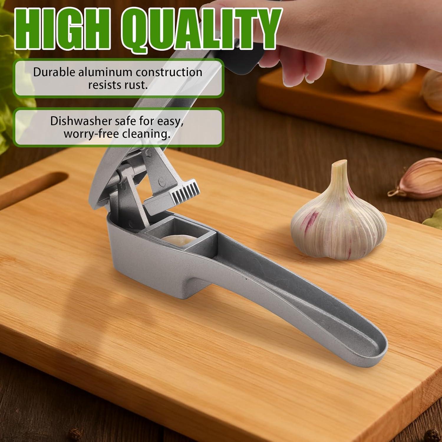Juego de Prensa y Pelador de Ajo ZTTM - Aluminio y Silicona