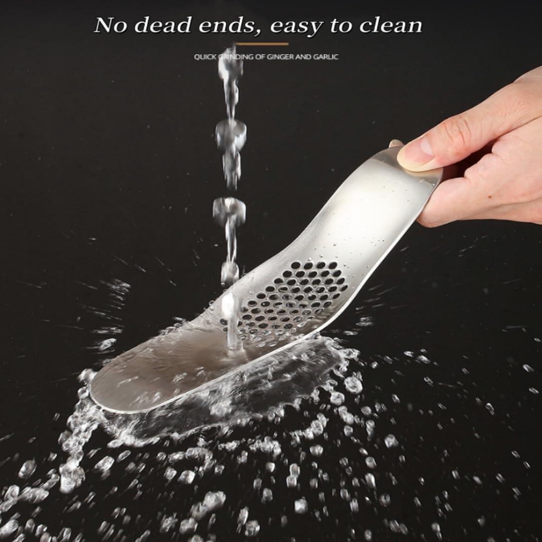 Trituradora de Ajo MEIMI Acero Inoxidable Apta Lavavajillas