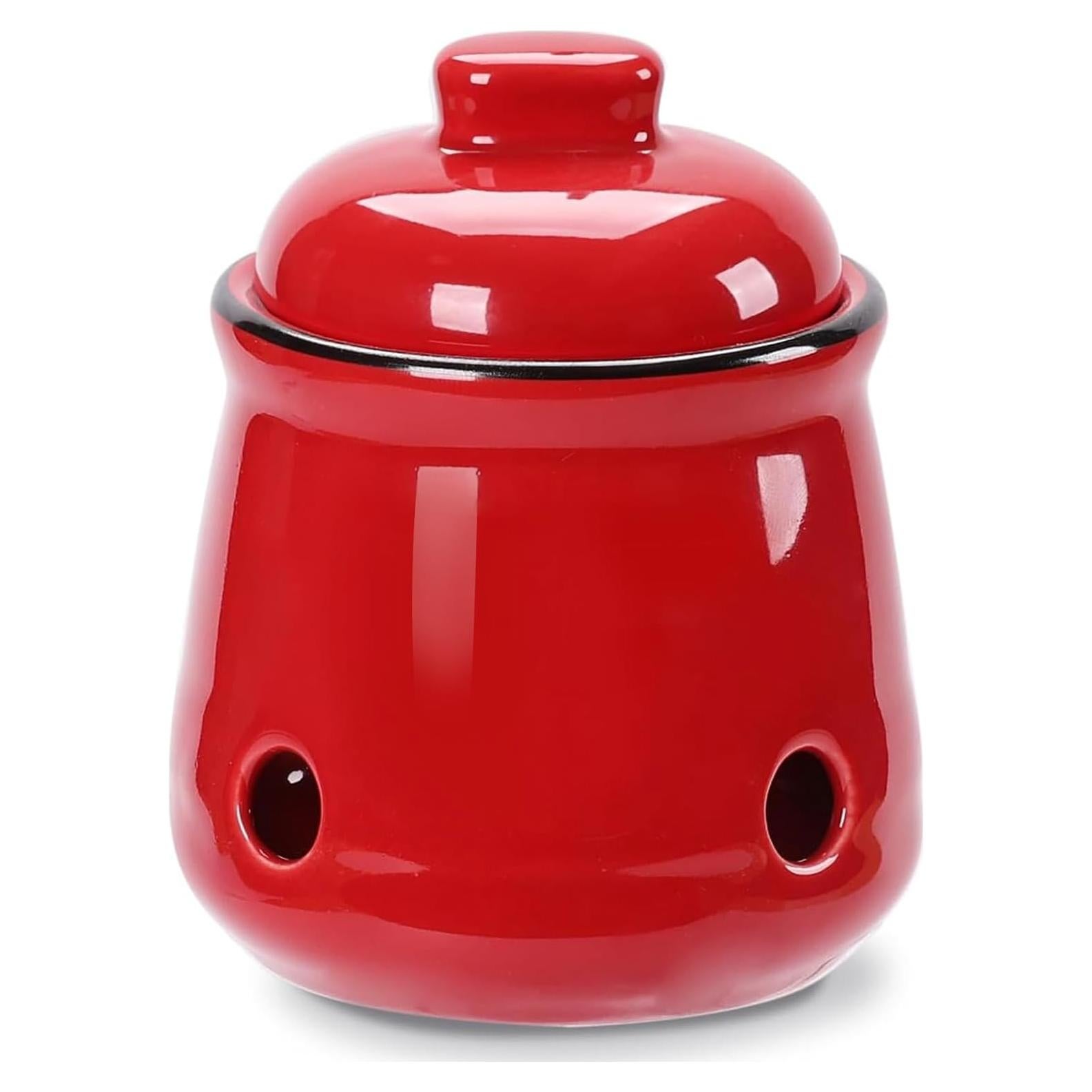Conservador de Ajo Cerámica HAOTOP 340g Tapa Roja
