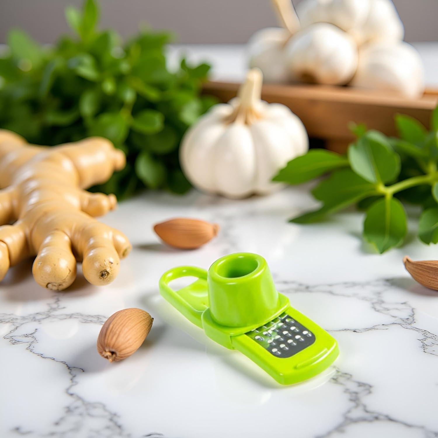 Rallador Multifuncional Dwuww Verde Mini para Jengibre y Ajo