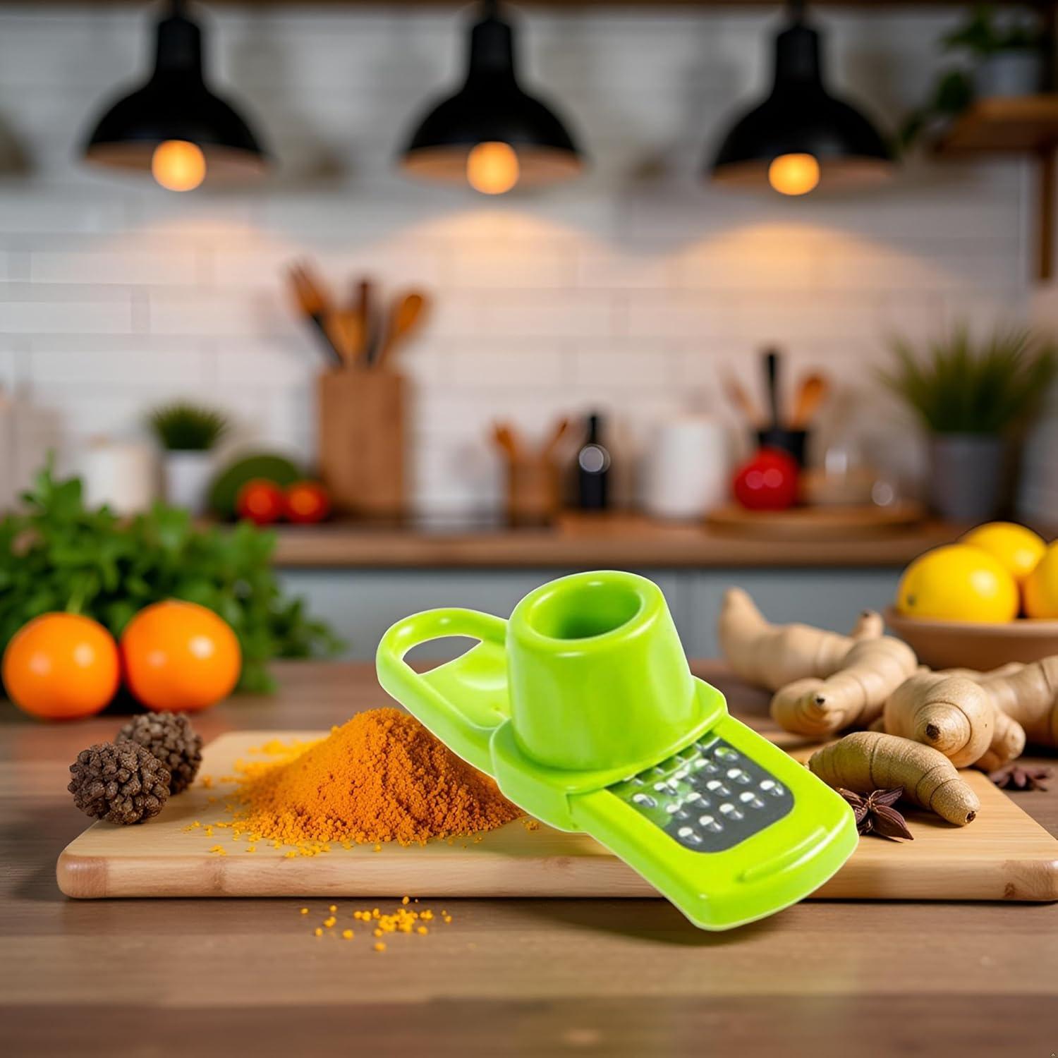 Rallador Multifuncional Dwuww Verde Mini para Jengibre y Ajo