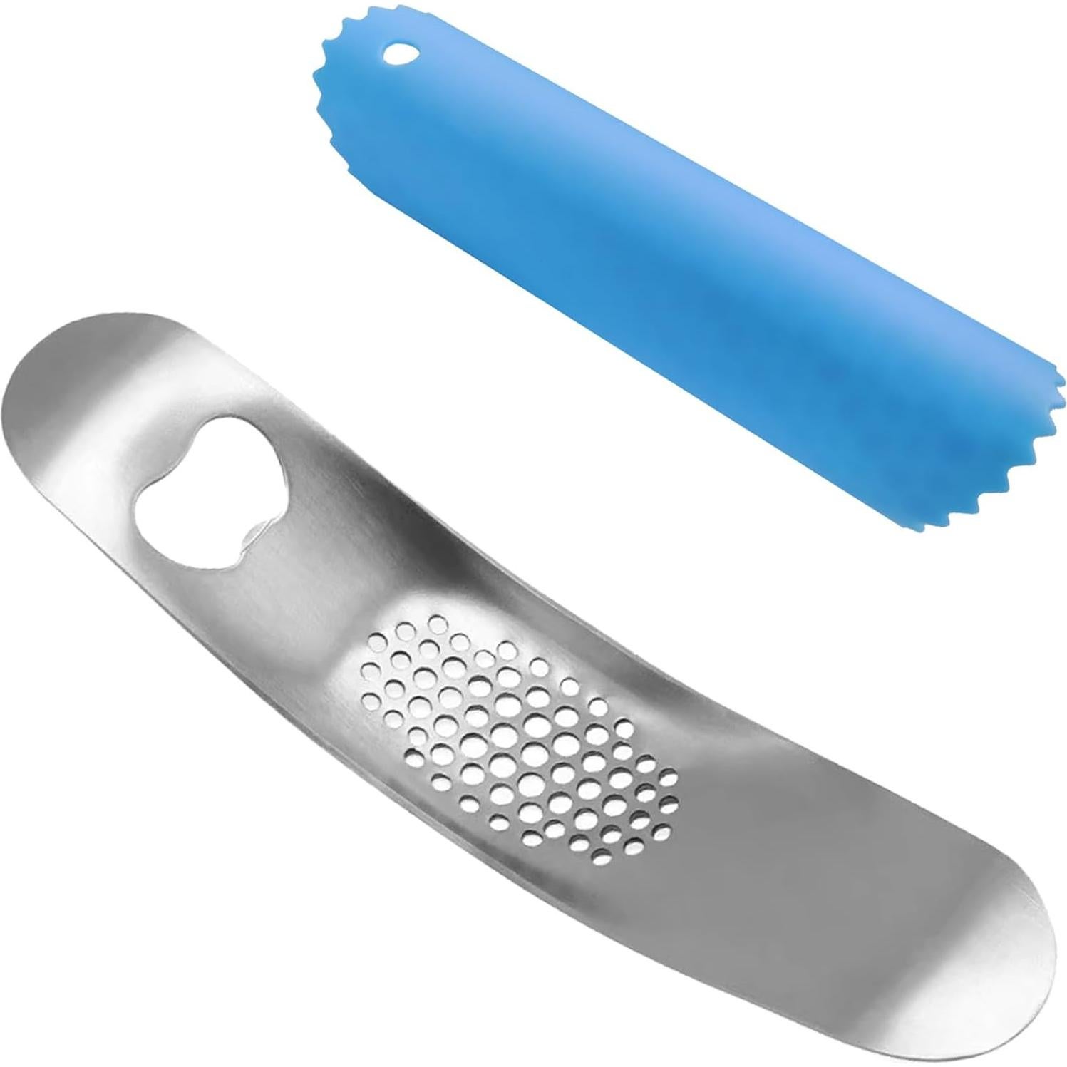 Juego de Herramientas para Ajo Aphohome 2 Piezas Acero Inoxidable