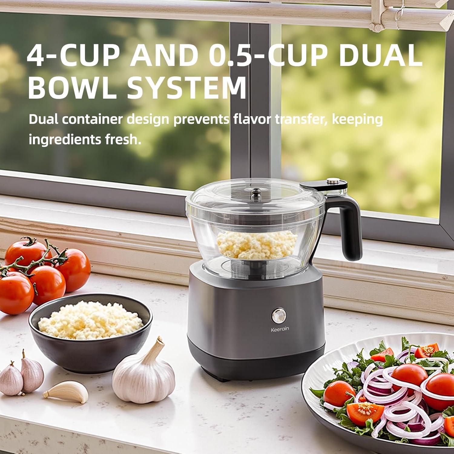 Mini Procesador de Alimentos Keerain MDR3-1 1.79kg 4/0.5 Tazas
