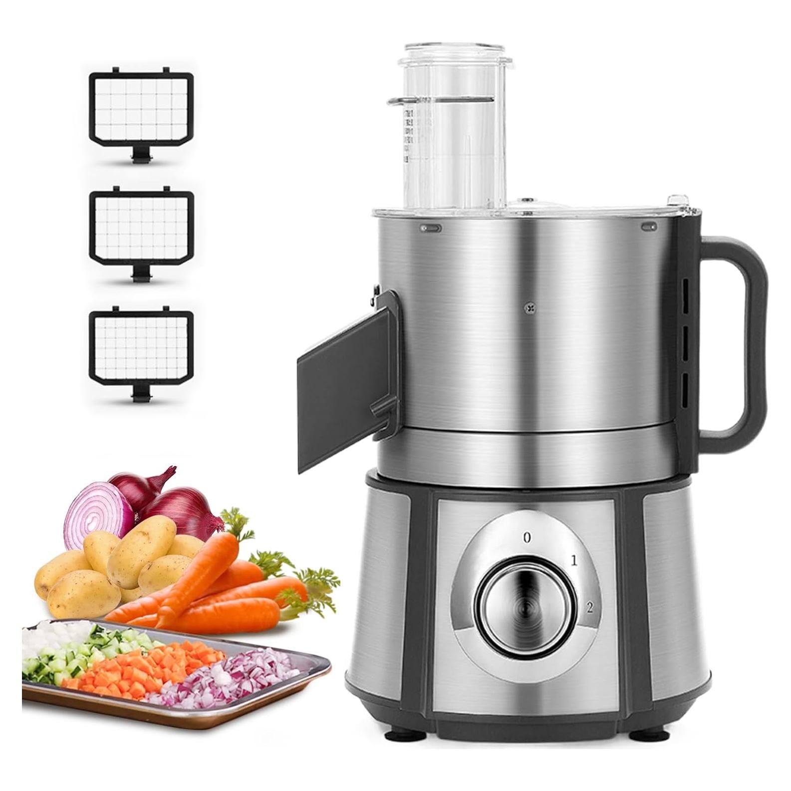 Cortador de Verduras Eléctrico Anatole 16 Tazas 300W Acero Inoxidable