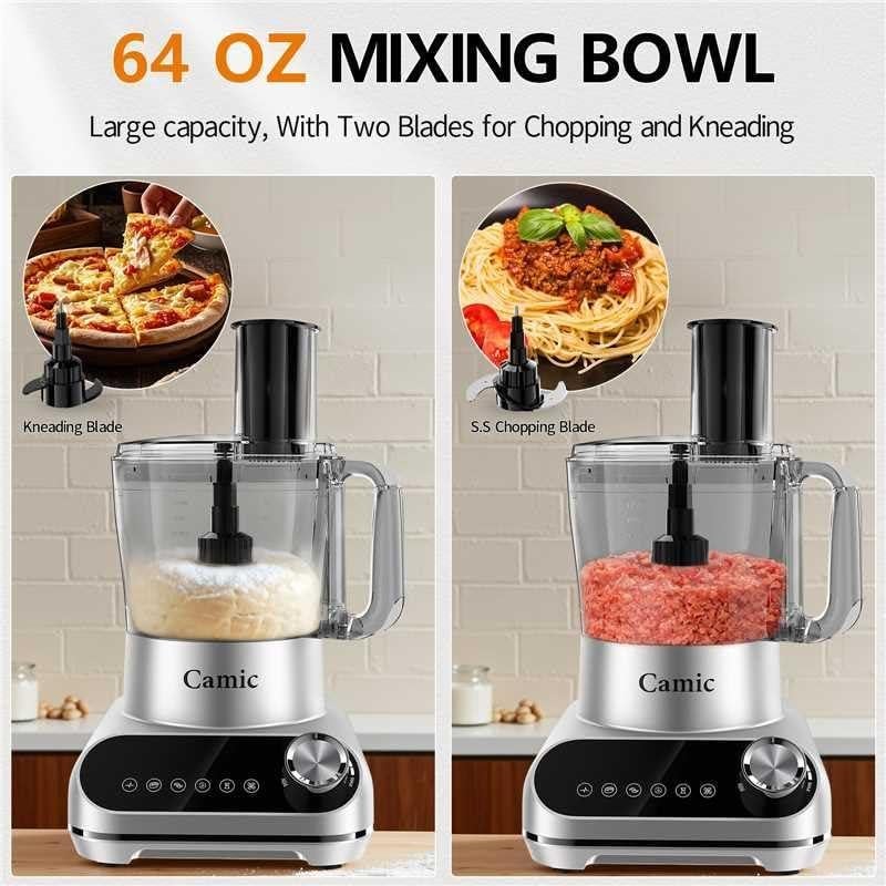 Procesador de Alimentos Camic 600W 2.13L 6 Programas Acero Inox