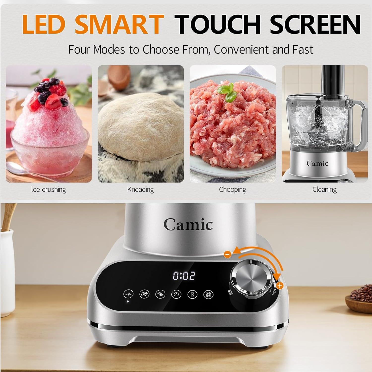 Procesador de Alimentos Camic 600W 2.13L 6 Programas Acero Inox