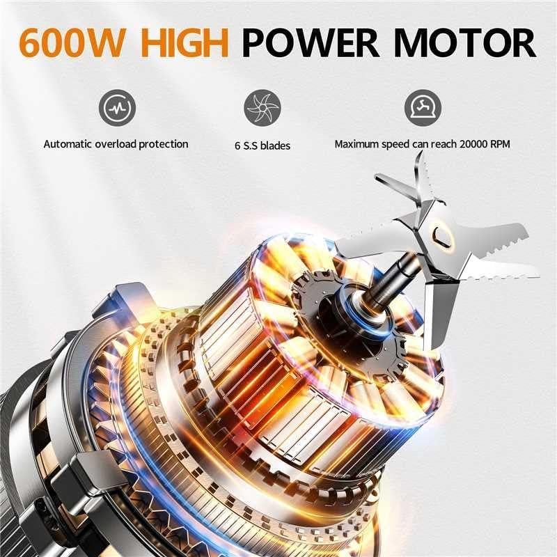 Procesador de Alimentos Camic 600W 2.13L 6 Programas Acero Inox