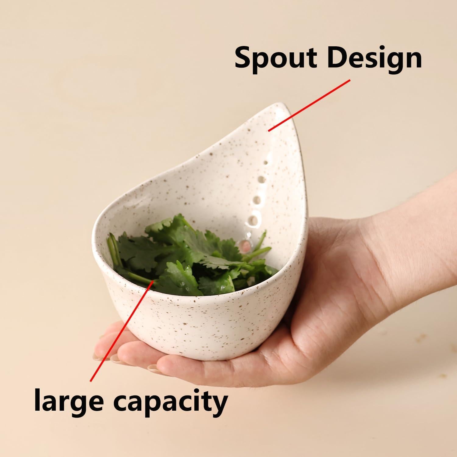 Tazón Deshojador de Hierbas Dneuoir Cerámica 13.5 cm