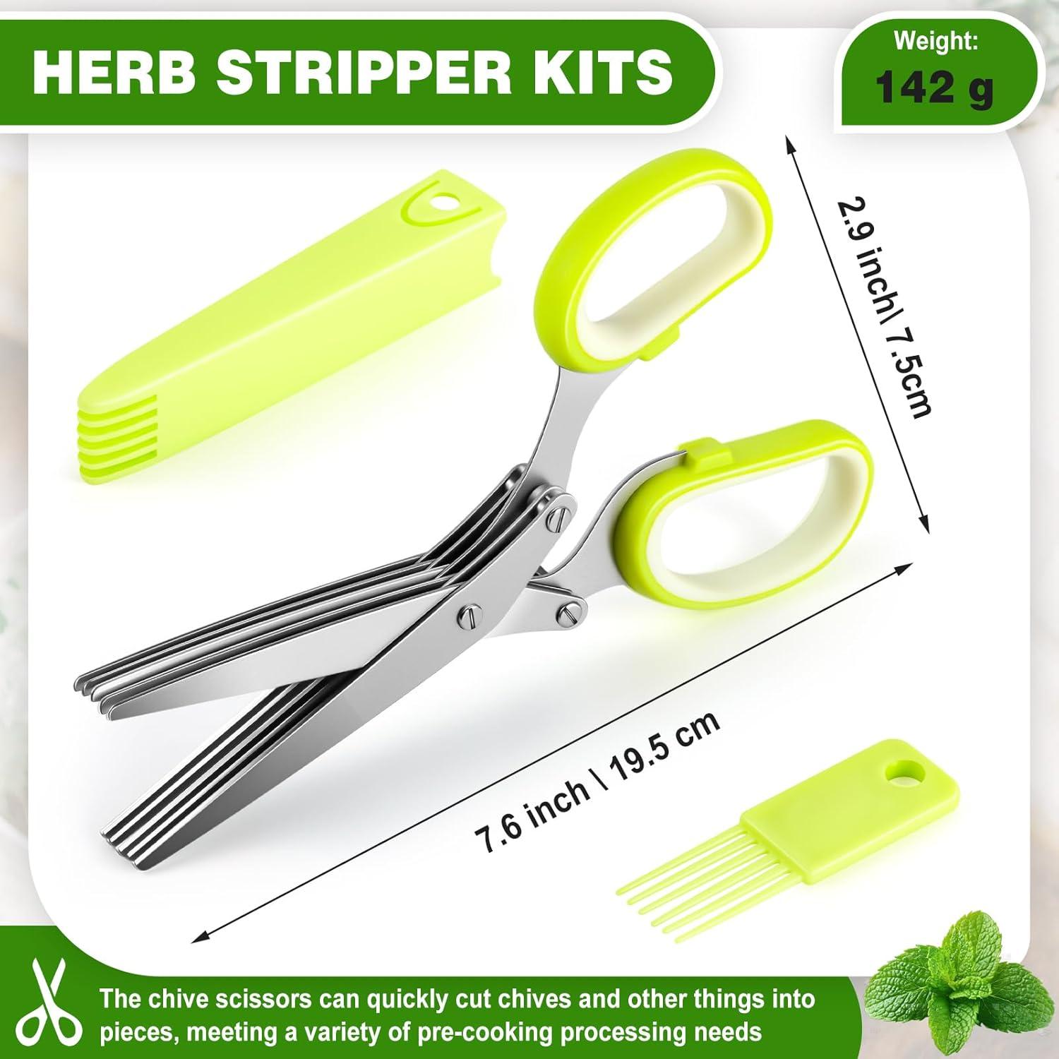 Juego de Tijeras de Cocina y Tazón Deshojador Remerry