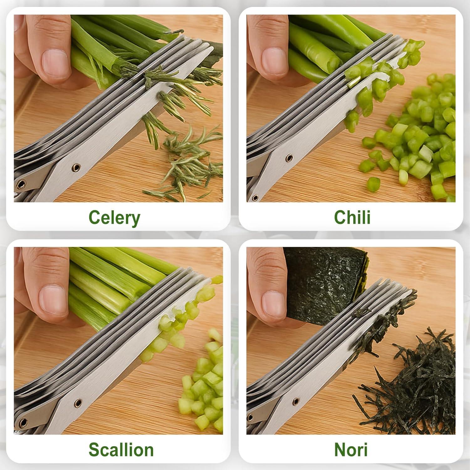 Juego de Tijeras de Cocina y Tazón Deshojador Remerry