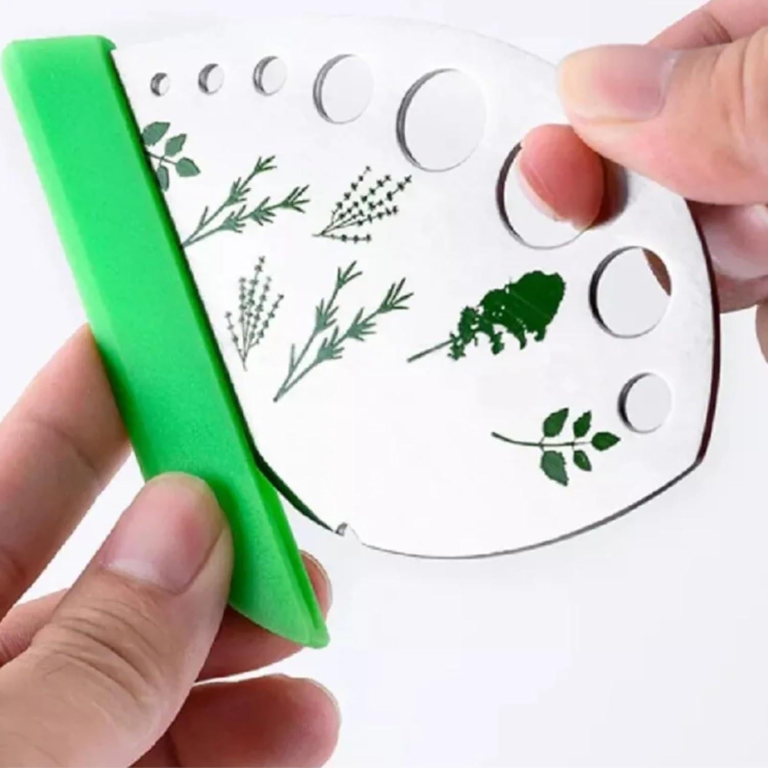 Deshojador de Hierbas EcomTrend - Acero Inoxidable 9 Agujeros