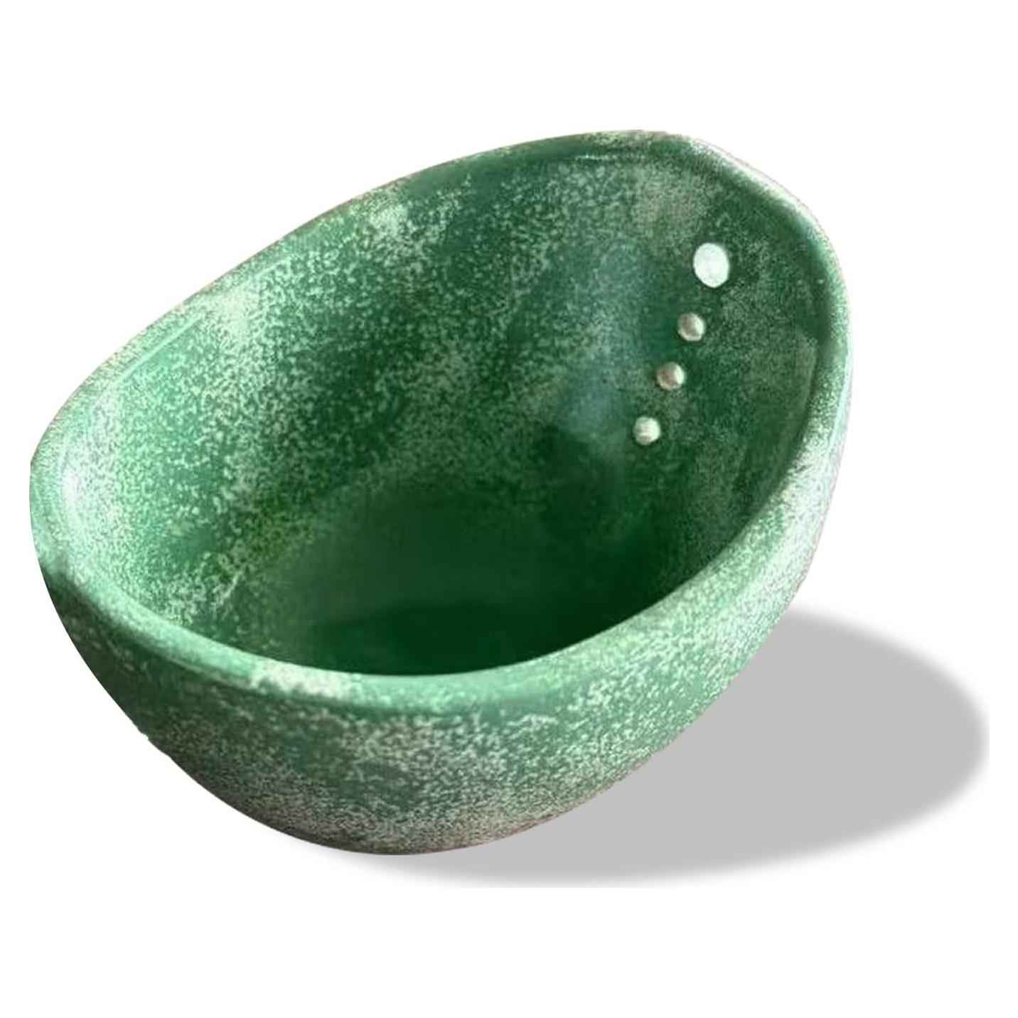 Tazón Deshojador de Hierbas Cerámica Eastrpupira Verde 10 cm