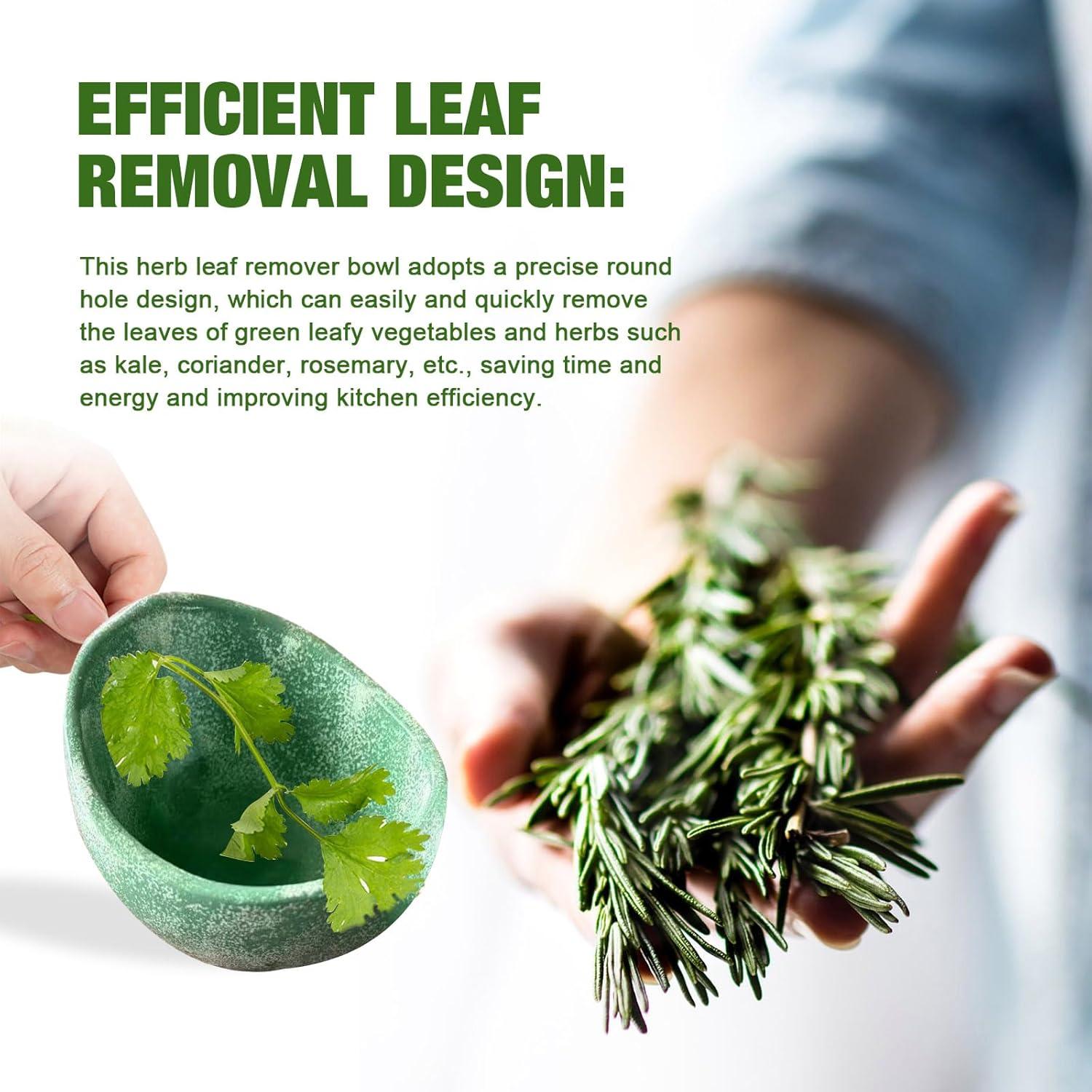 Tazón Deshojador de Hierbas Cerámica Eastrpupira Verde 10 cm