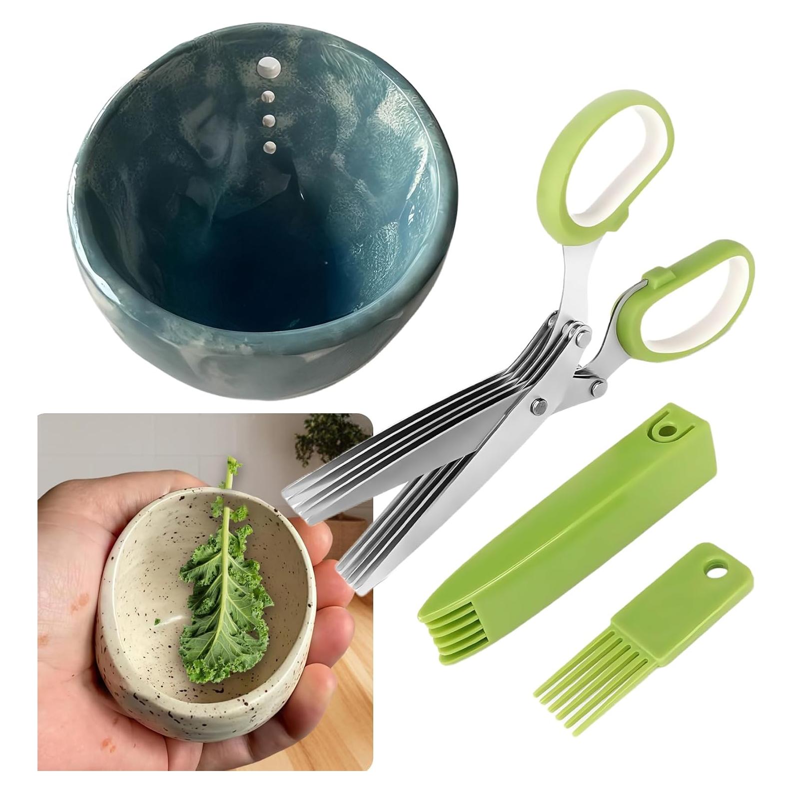 Deshojador de Hierbas Cerámico YANXIN1E Azul 90.7g