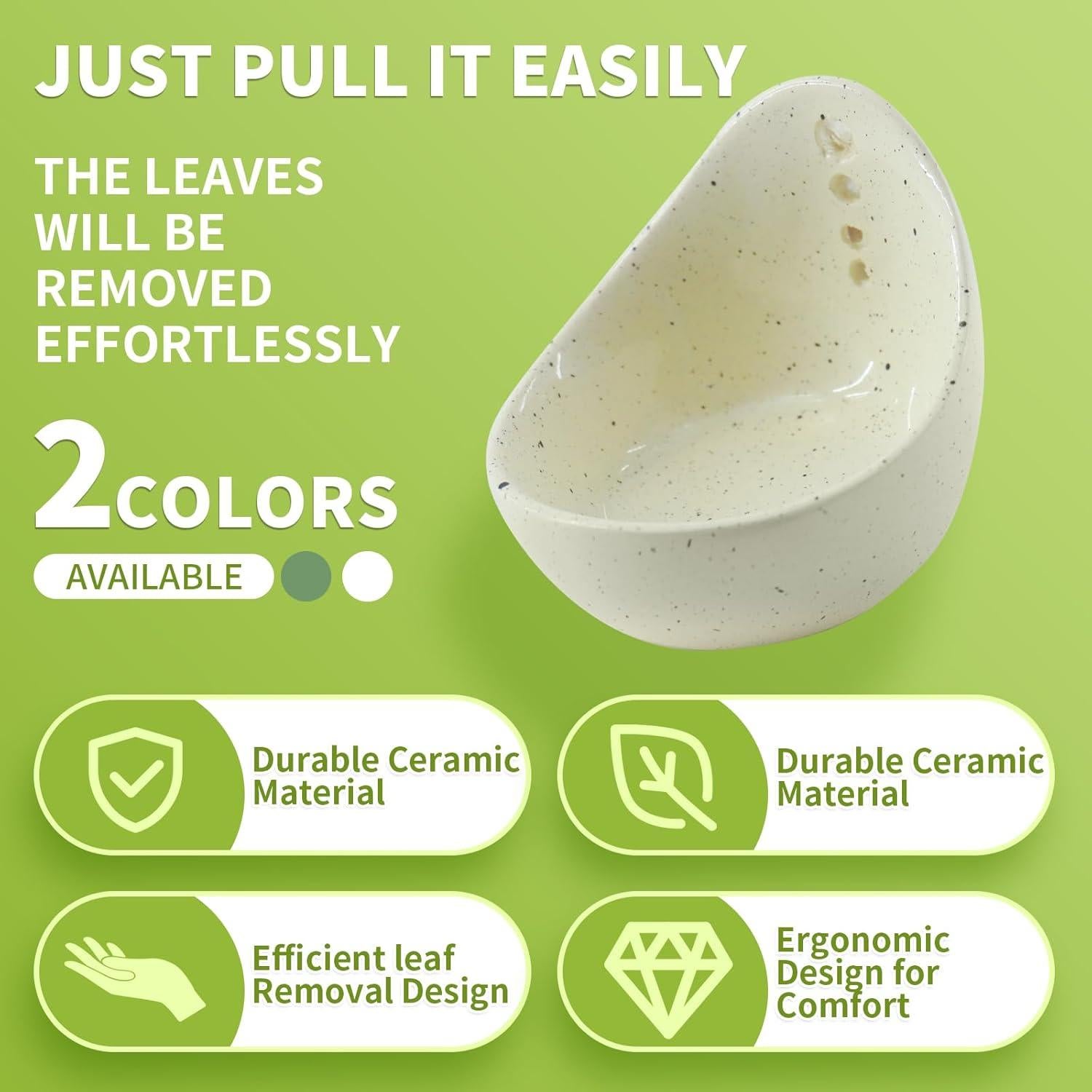 Juego de 2 Cuencos de Cerámica HGEKLIZV para Hierbas 6cm