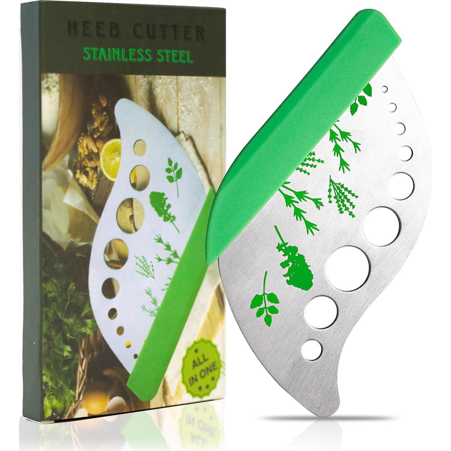 Deshojador de Hierbas 2 Pcs COLIVOX Acero Inoxidable Verde