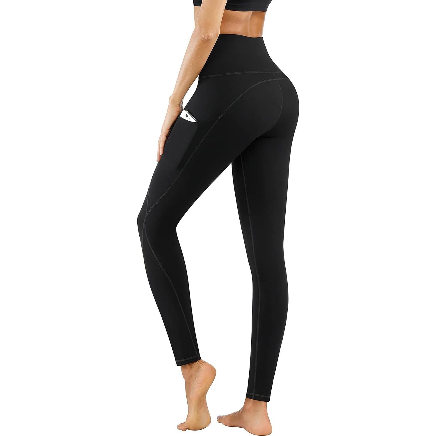 Leggings de Yoga PHISOCKAT 2024 Cintura Alta con Bolsillos