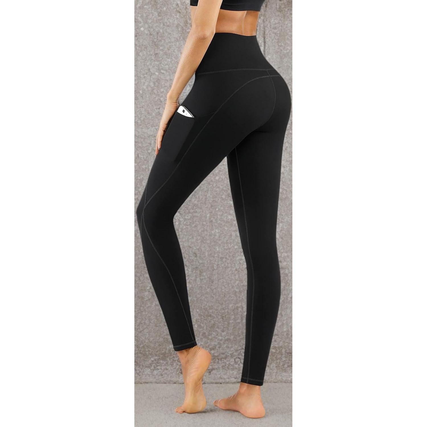 Leggings de Yoga PHISOCKAT 2024 Cintura Alta con Bolsillos