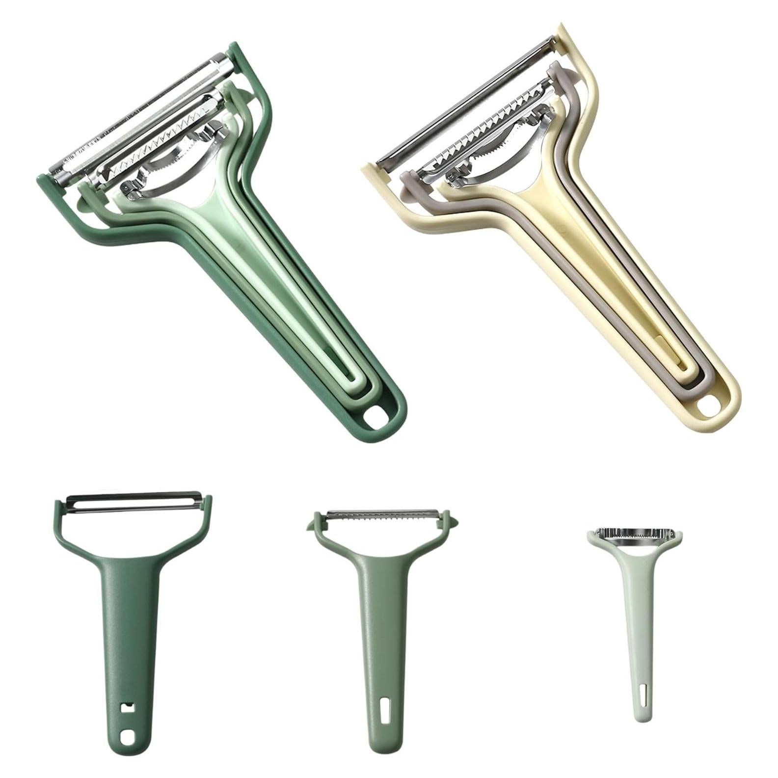 Set de Peladores de Cocina 3-en-1 JDL LUCKY LIFE Verde