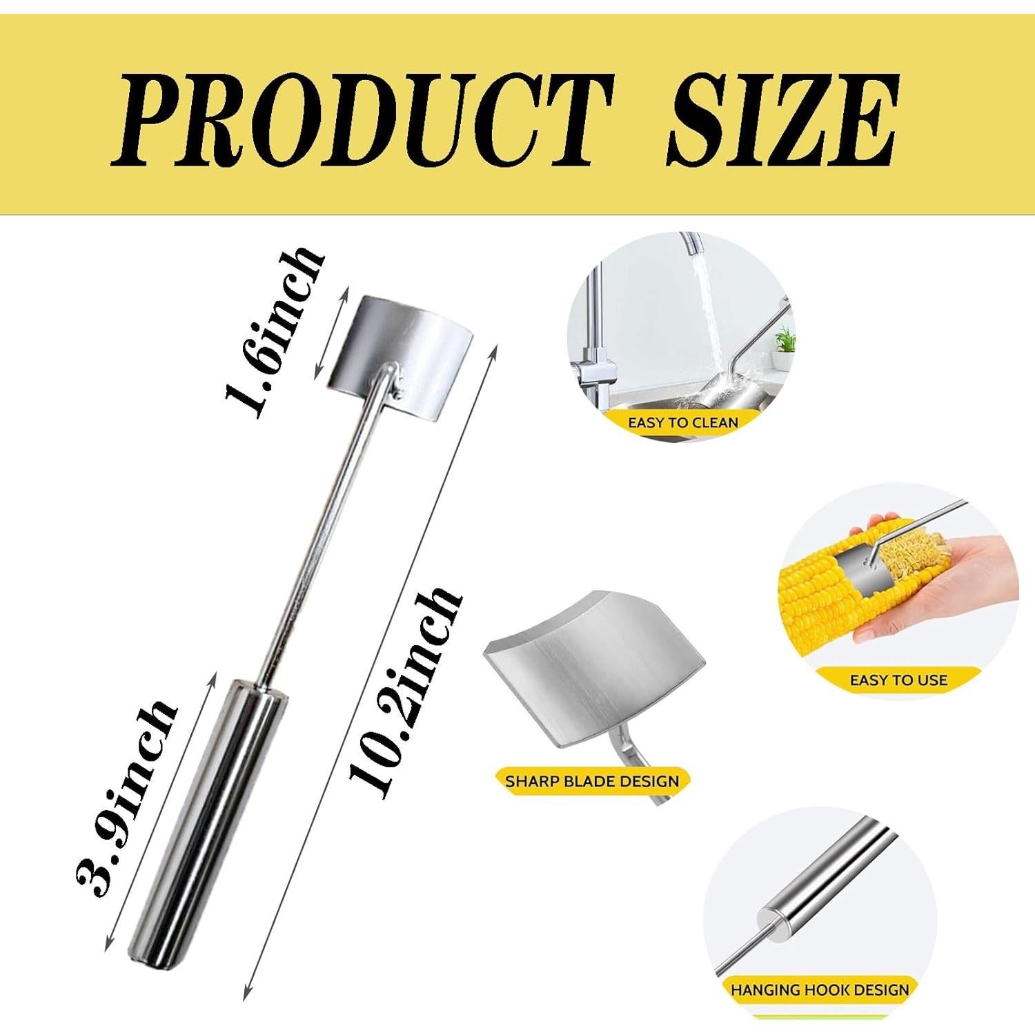 2 Peladores de Maíz Acero Inoxidable NovaHF - Cortadores Eficientes
