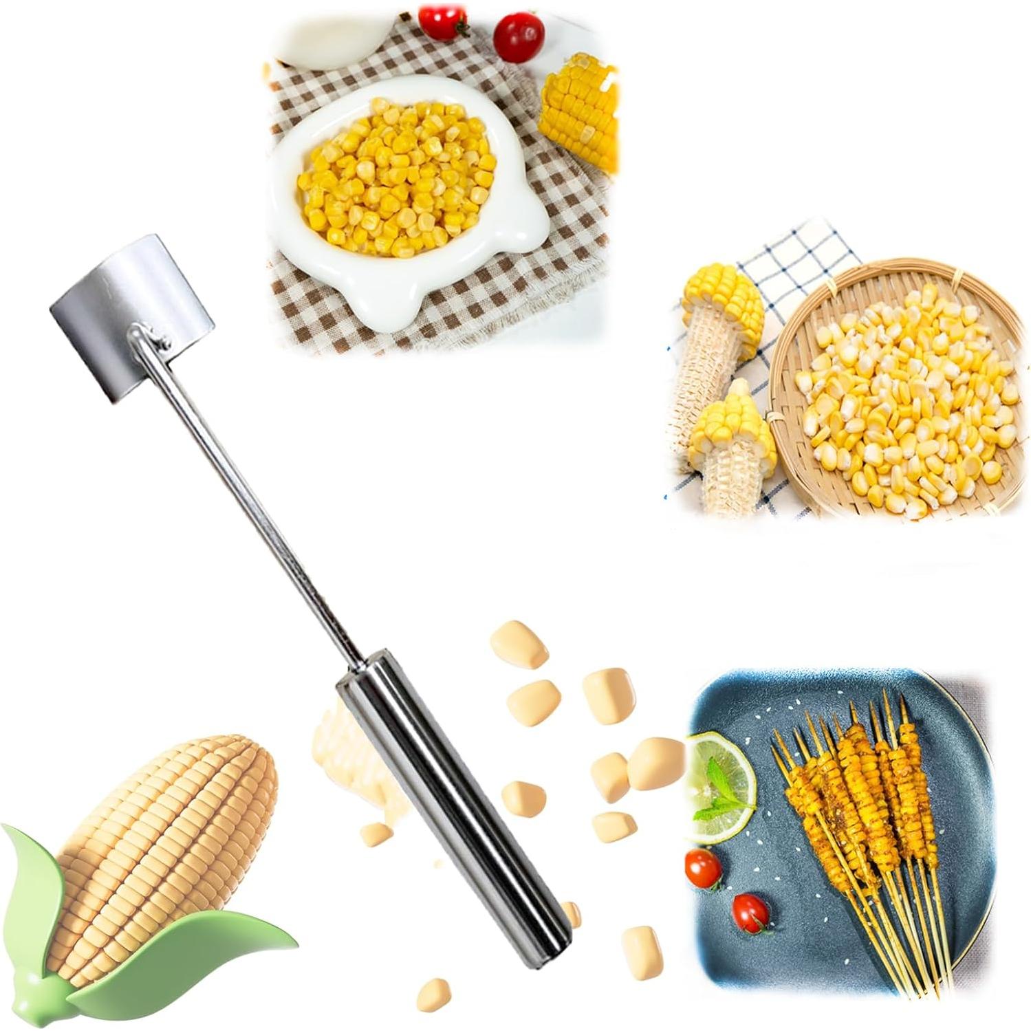 2 Peladores de Maíz Acero Inoxidable NovaHF - Cortadores Eficientes