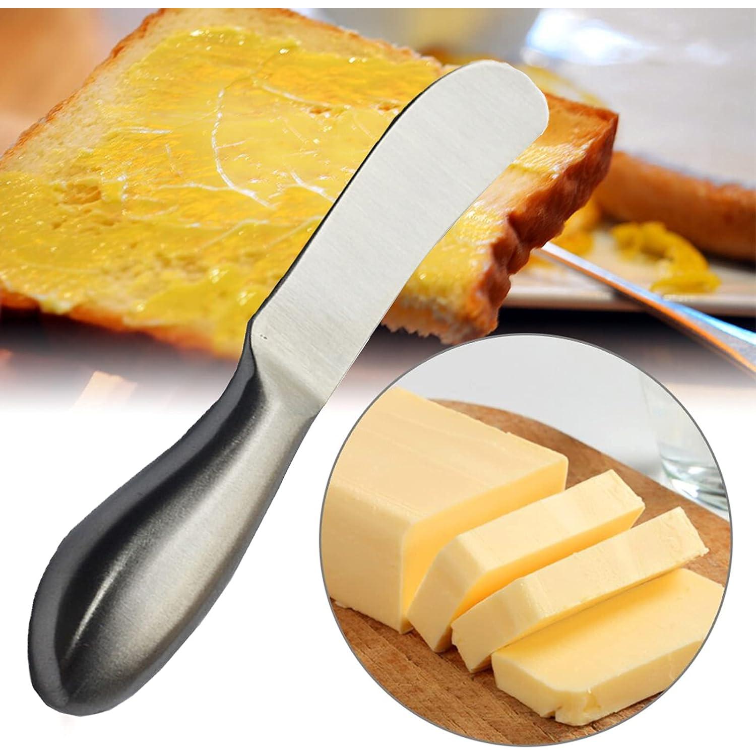 Cuchillos para Untar Mantequilla y Queso Hetenoyo 2 Piezas