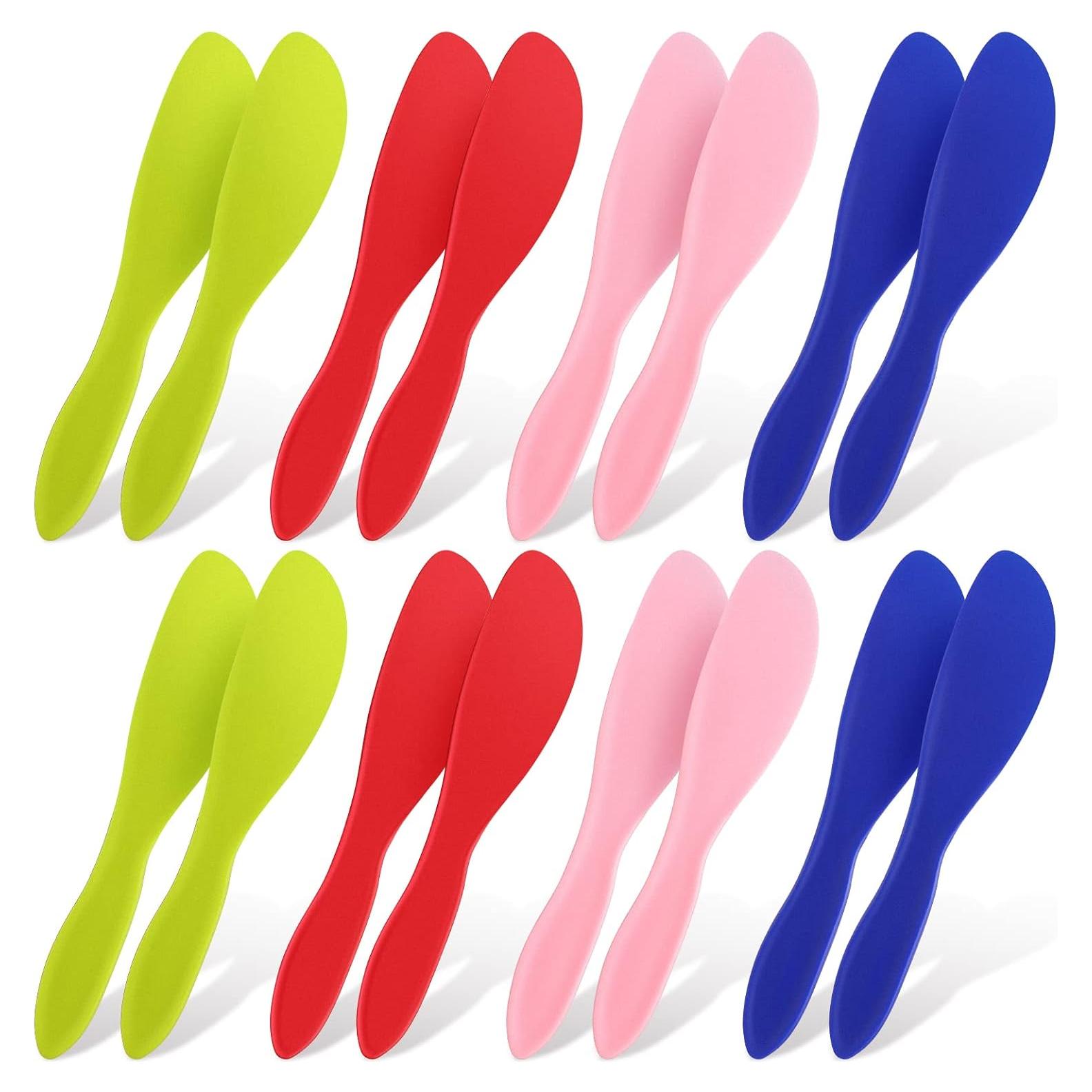 16 Cuchillos de Mantequilla de Plástico Kritkin Multicolor