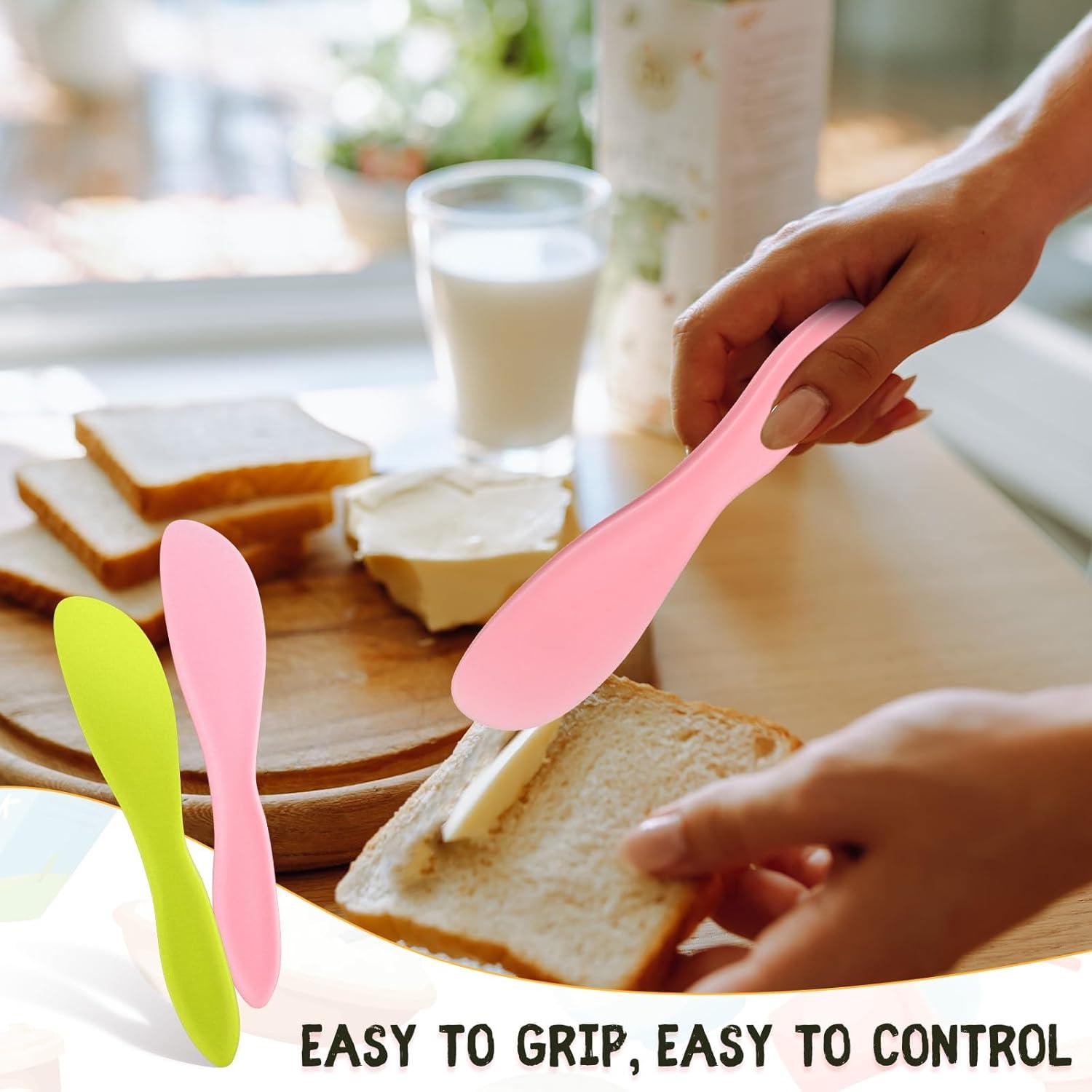 16 Cuchillos de Mantequilla de Plástico Kritkin Multicolor