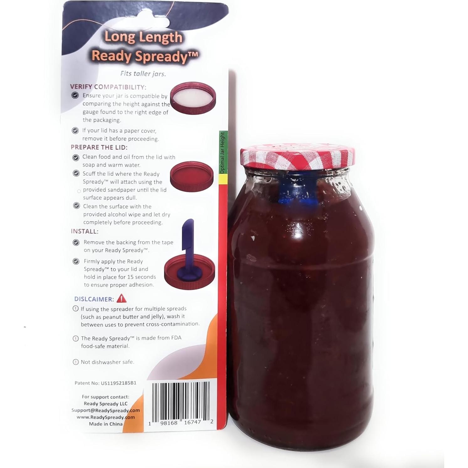 Esparcidor de Mantequilla de Maní Ready Spready - Tarros Altos