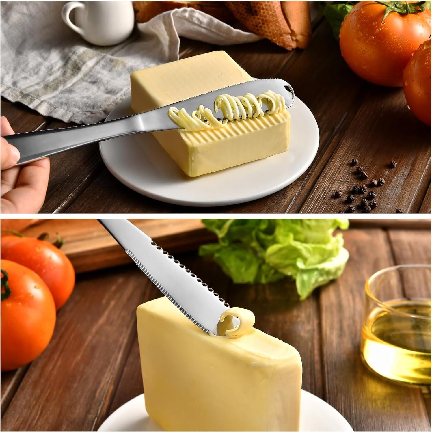 Cuchillo para Untar Mantequilla RASRIA - Acero Inoxidable, 2 Unidades