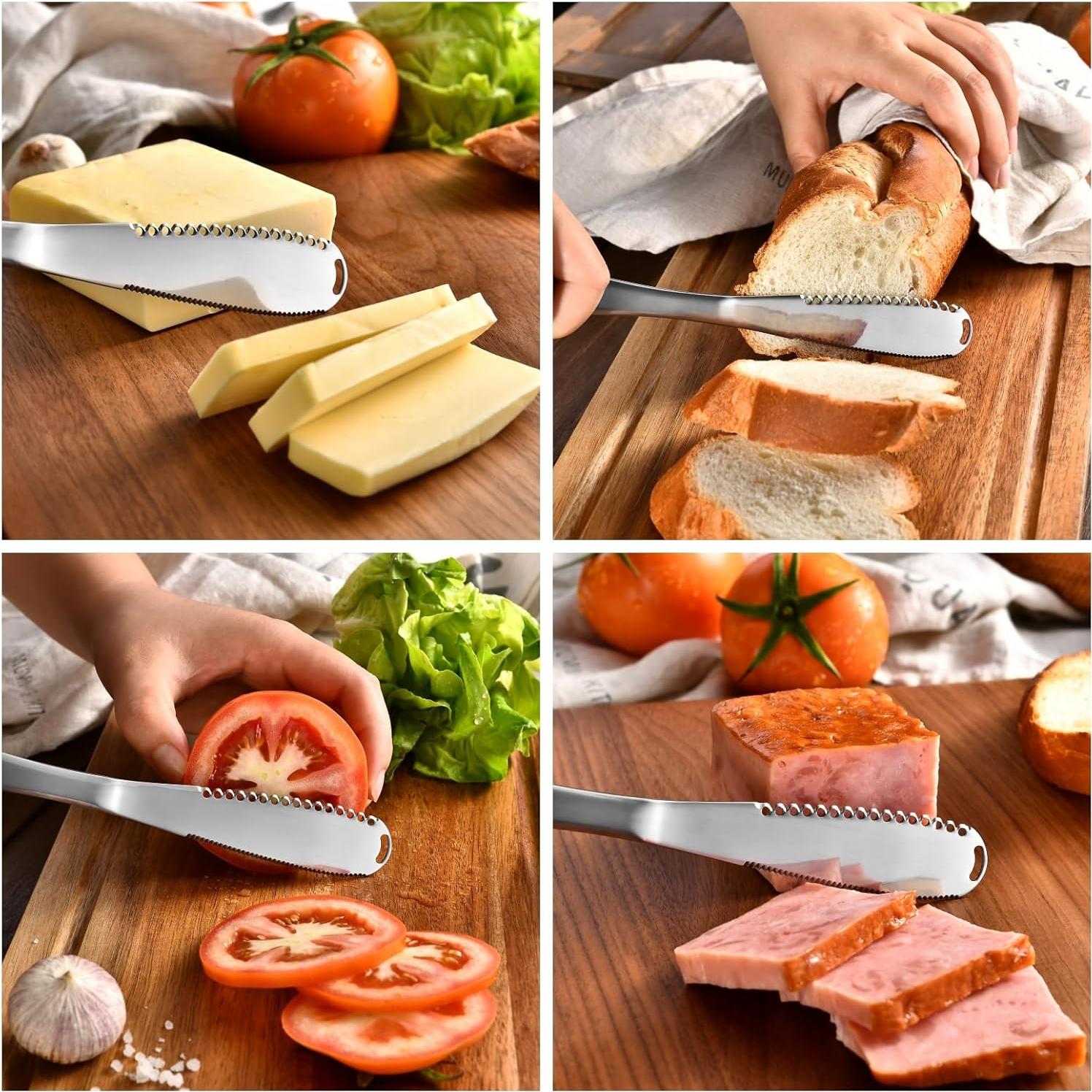 Cuchillo para Untar Mantequilla RASRIA - Acero Inoxidable, 2 Unidades