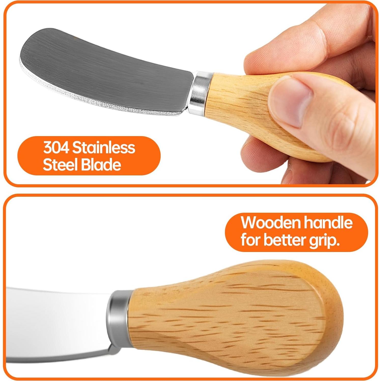 Set de Cuchillos para Queso 6 Piezas Darlingao - Acero Inoxidable