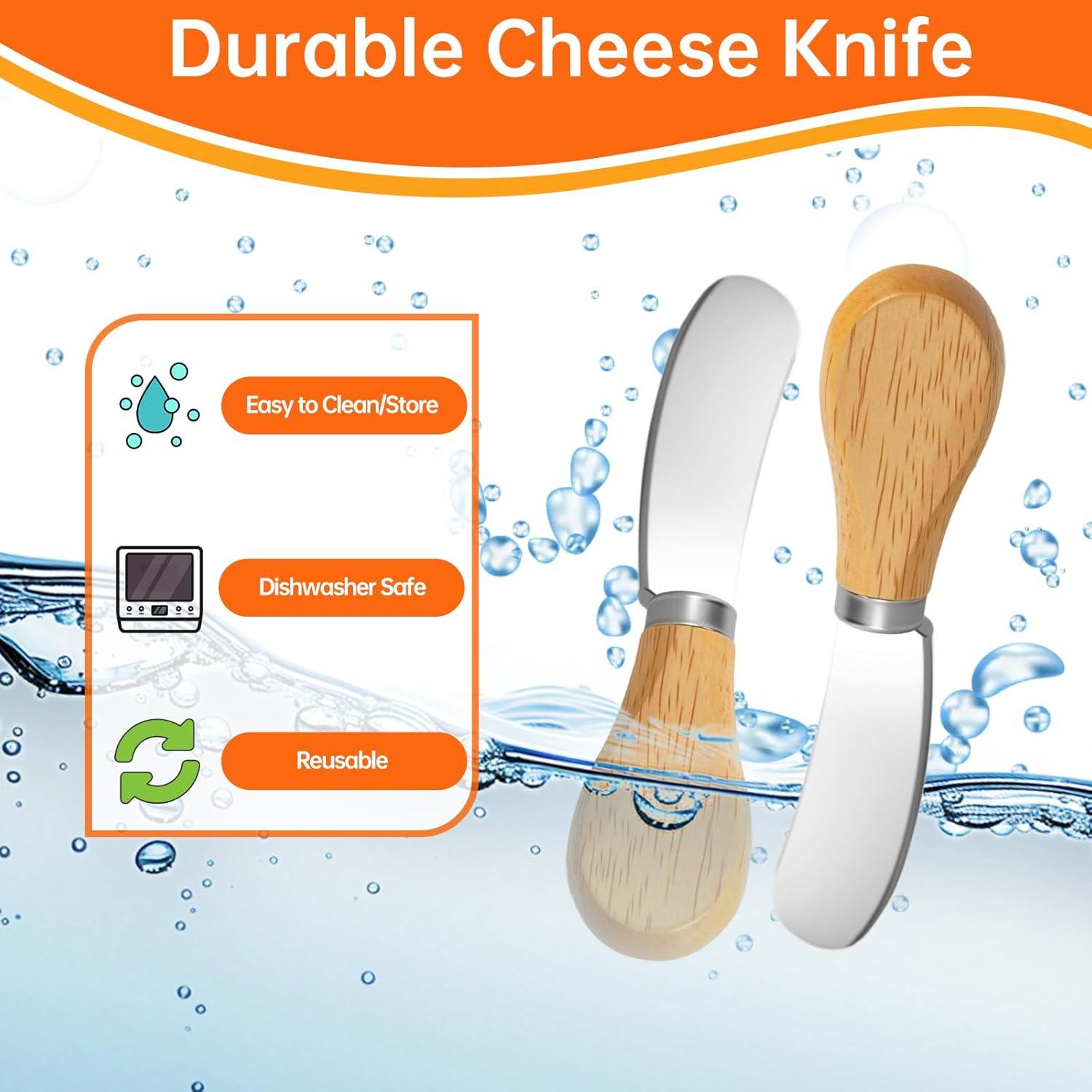 Set de Cuchillos para Queso 6 Piezas Darlingao - Acero Inoxidable