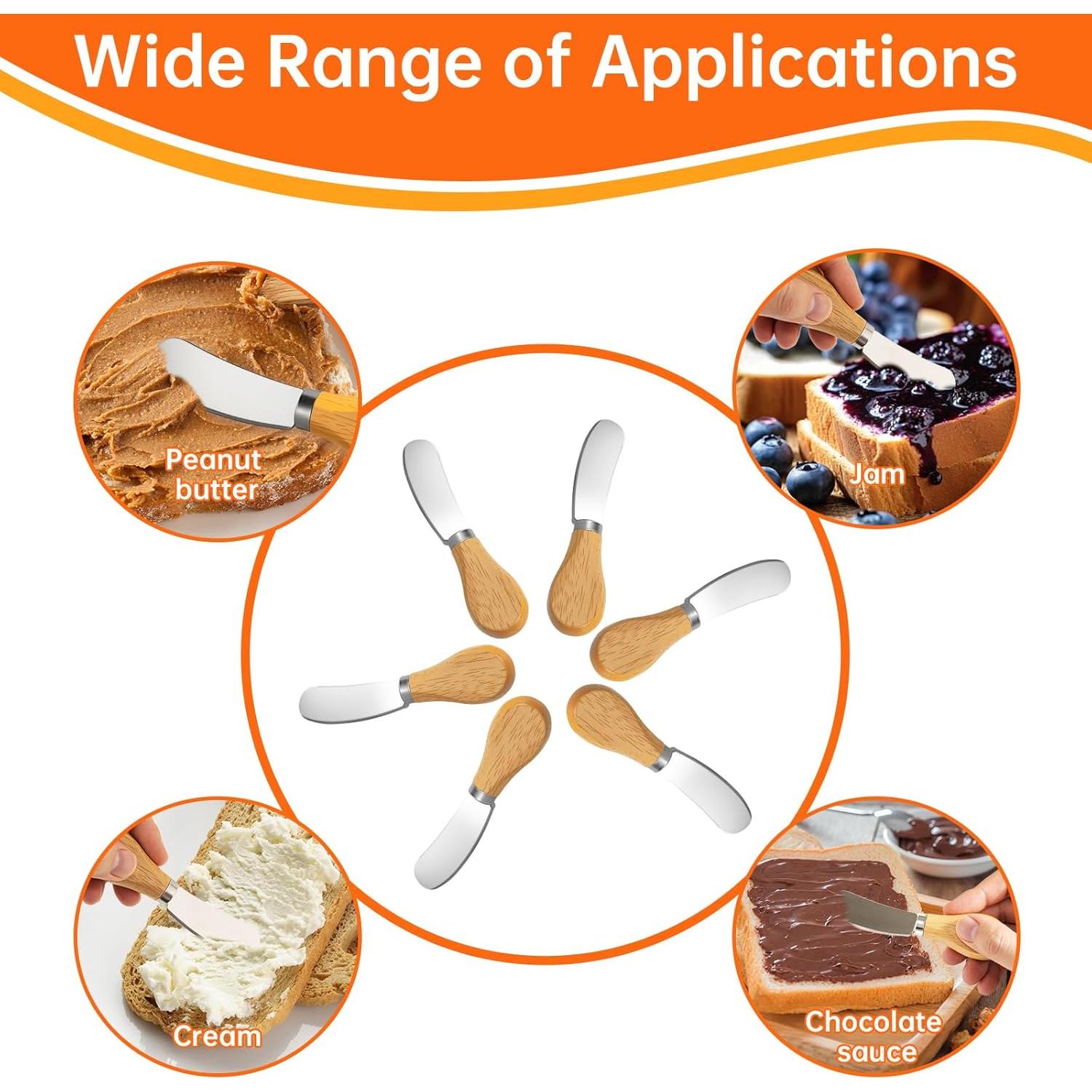 Set de Cuchillos para Queso 6 Piezas Darlingao - Acero Inoxidable