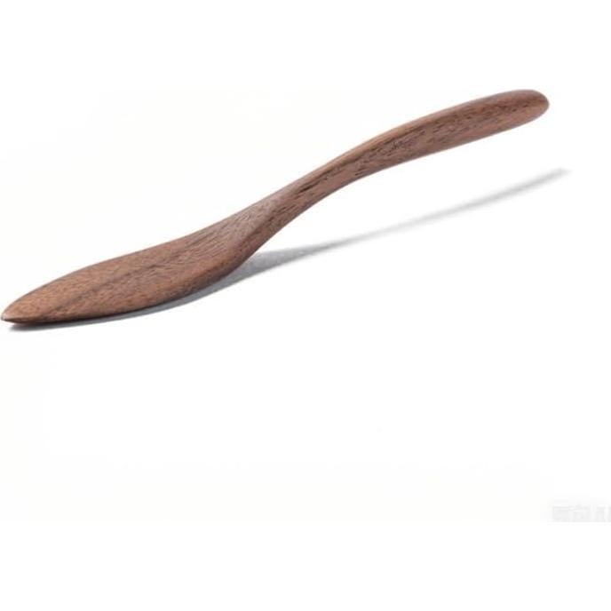 Juego de 3 cuchillos para mantequilla NierNika de madera de nogal