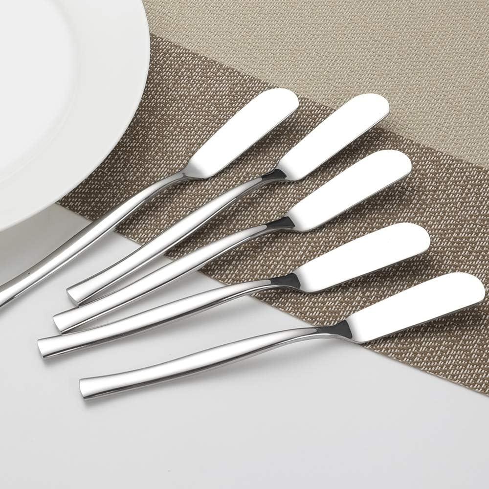 Espátulas de Queso y Mantequilla Qskely - 8 Piezas Acero Inoxidable