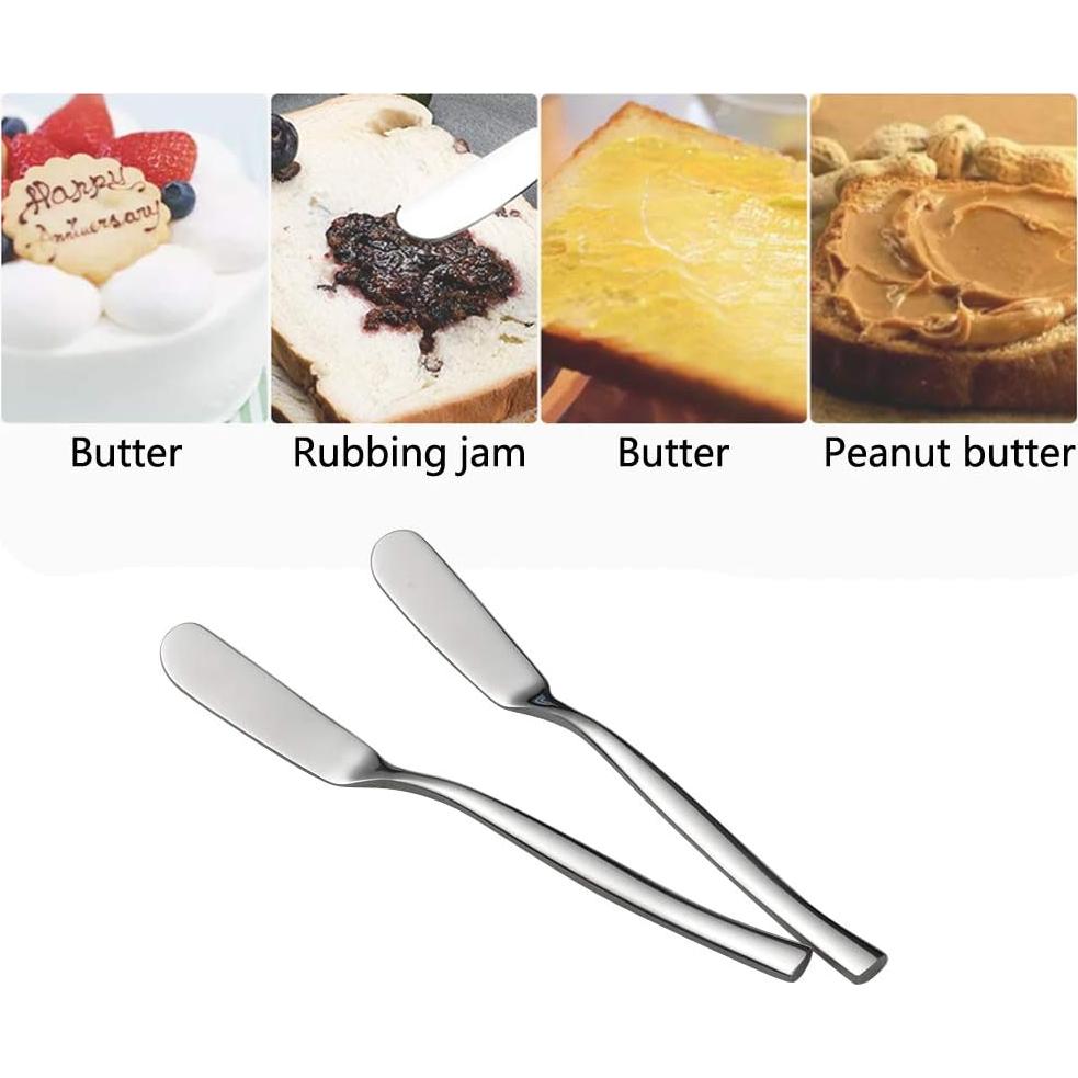 Espátulas de Queso y Mantequilla Qskely - 8 Piezas Acero Inoxidable